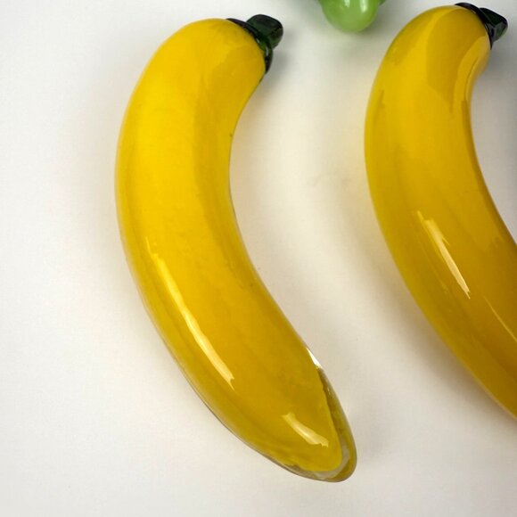 Vintage 5pc Murano Style Glass Fruit Vegetables Hand Blown Art Glass EUC - Picture 2 of 12